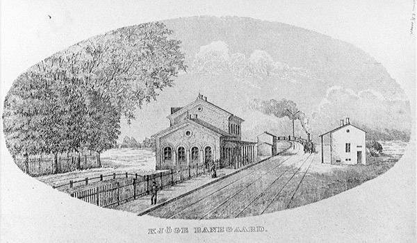 Køge station ca 1870
