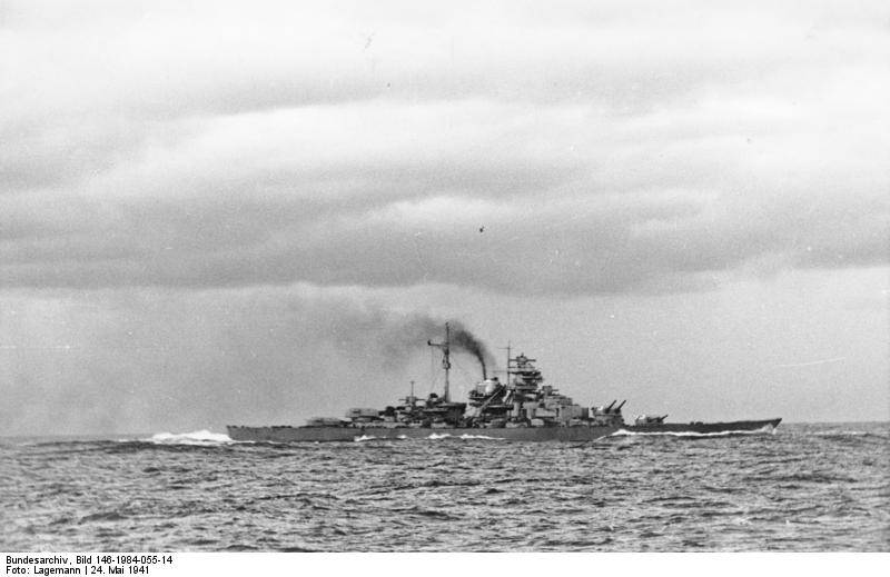 Schlachtschiff Bismarck, nach Seegefecht