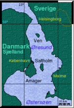 Amagers placering i Øresundsområdet