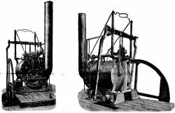 Trevithick's No. 14 engine, built by [[John Hazledine|Hazledine and Co.]], Bridgnorth, about 1804, and illustrated after being rescued circa 1885; from Scientific American Supplement, Vol. XIX, No. 470, Jan. 3, 1885